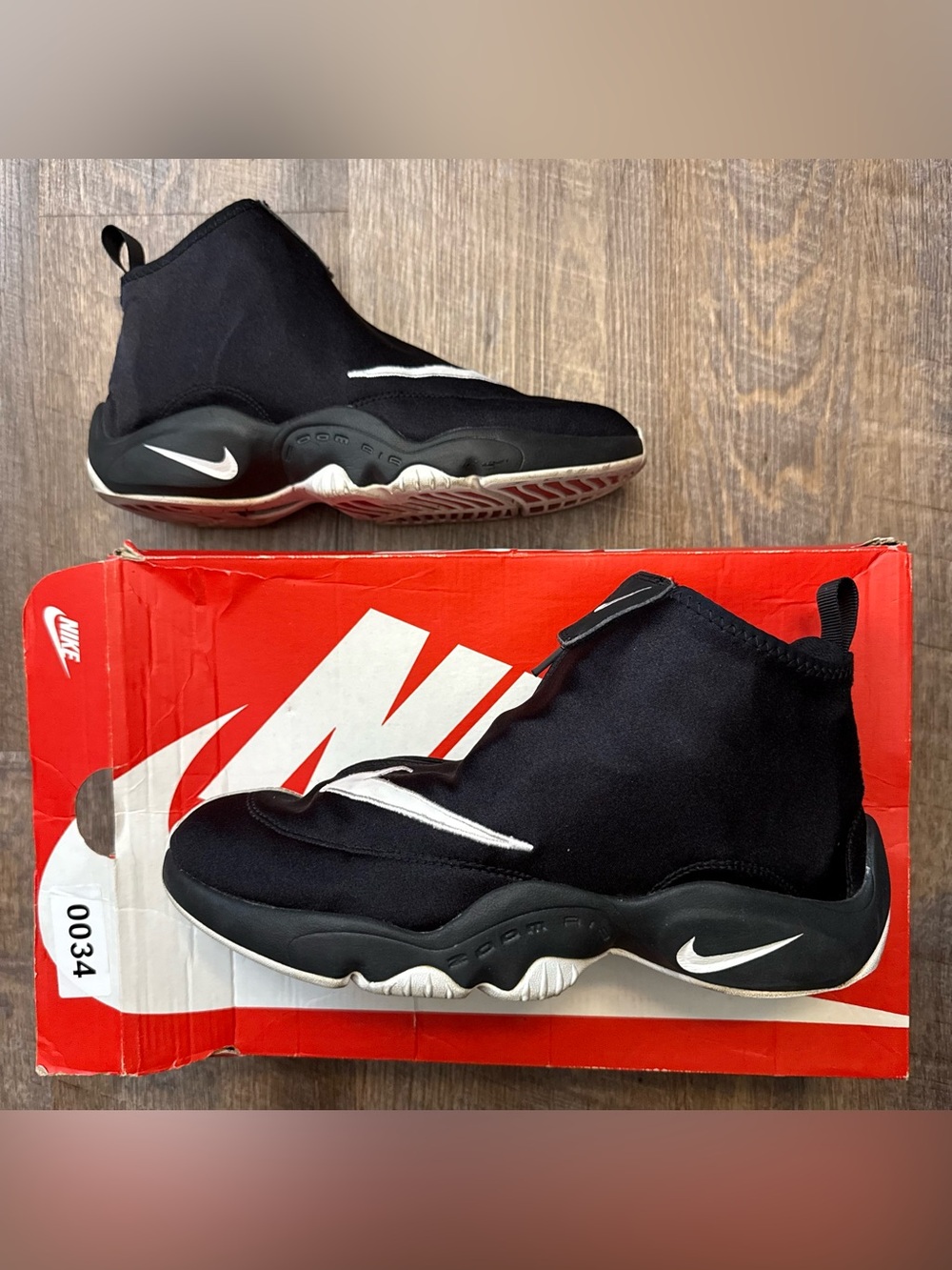 Nike Air Zoom Flight The Glove Black White Gary Payton